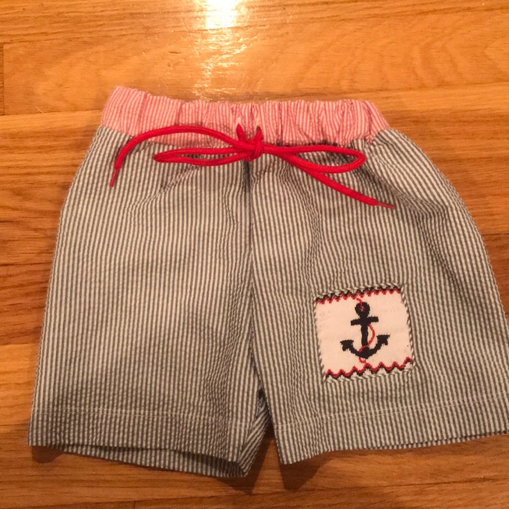 Seersucker bathing suit